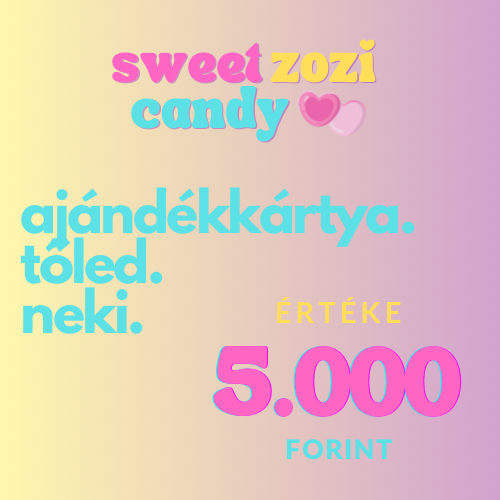 SWEET ZOZI CANDY ajándékkártya
